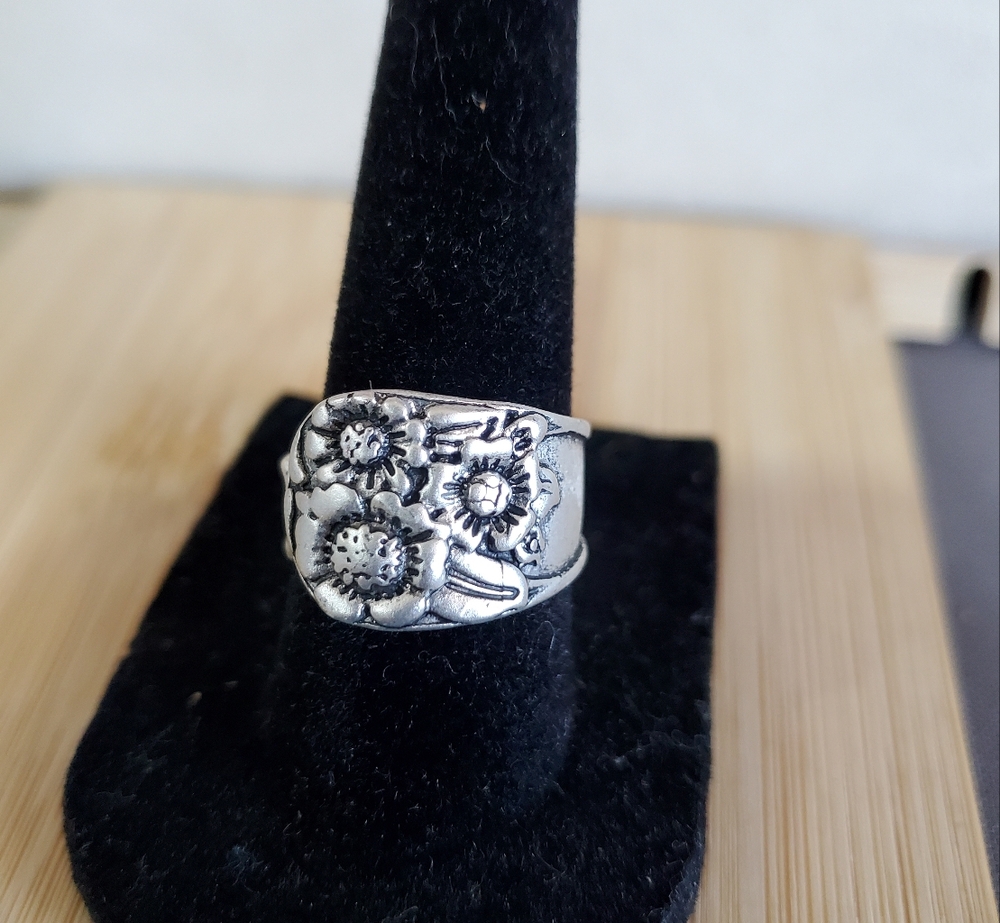Engraved Spoon Ring